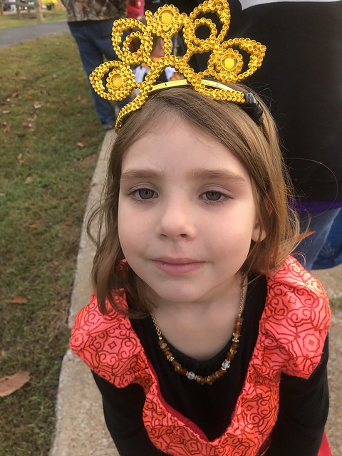 c2019 Oct 29, Standing in line for trunk treating