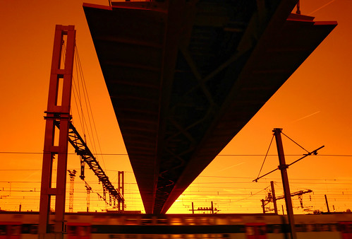 travel suburb architecture france city urban outdoor train bridge railways sunrise