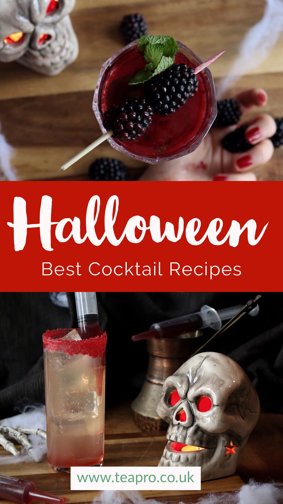 teapro spooky Halloween cocktail recipes