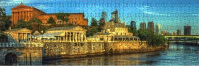 Panorama 3327: Fairmount Water Works Jigsaw Puzzle