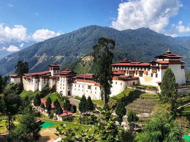 Dzong de Trongsa en Bután