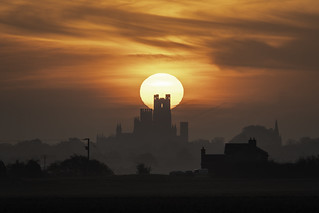 Dawn over Ely, 31st October 2019