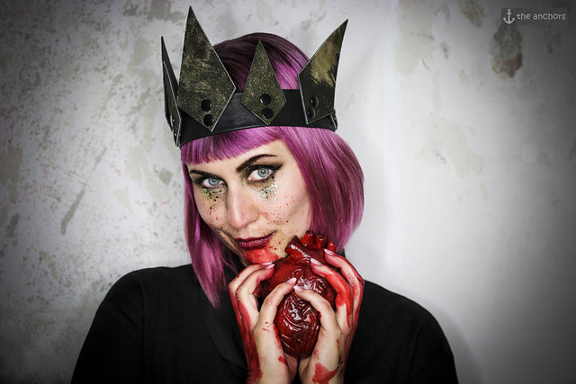 OOAK Leather Crown *Evil Queen* - Dark Queen | Head Piece | Halloween | Cosplay | Fetish Accessory