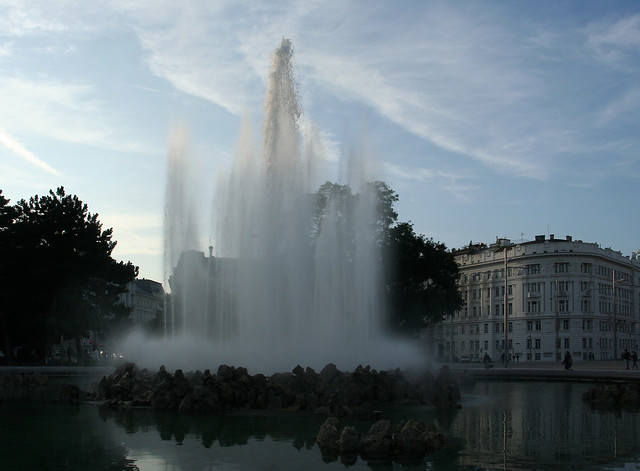 Der Hochstrahlbrunnen in Wien