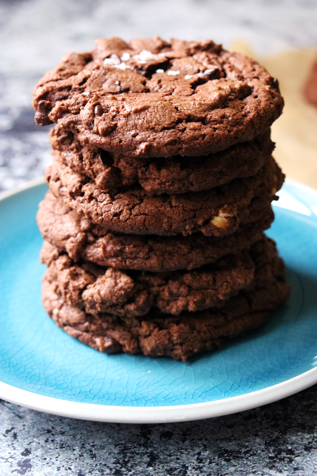 double (and by double I mean TRIPLE) chocolate cookies