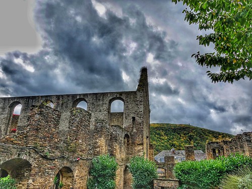 ruins church monastery building landscape national history architecture clouds sky eifel ahrtal