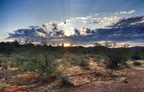 arizona desert sunrise clouds