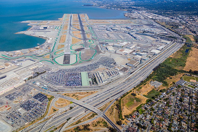 San Francisco Airport (SFO) Aerial Photograph