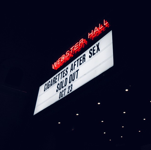 2019 Cigarettes After Sex Theater Marquee and Line 6466A