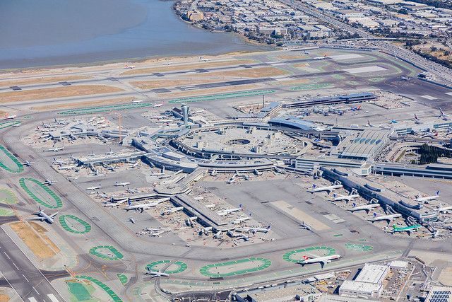 San Francisco Airport (SFO) Aerial Photograph