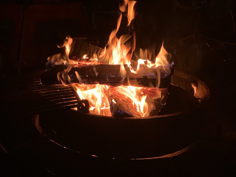 warm fire