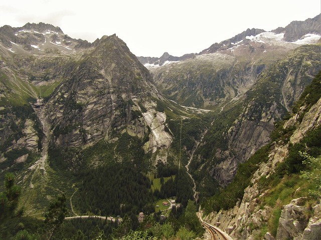 View from the top of the Gelmerbahn