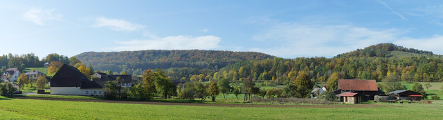 Panorama-Kaider im Herbst
