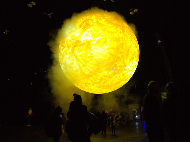 Photos of the Sun exhibition in Blackpool, part of the Lightpool event