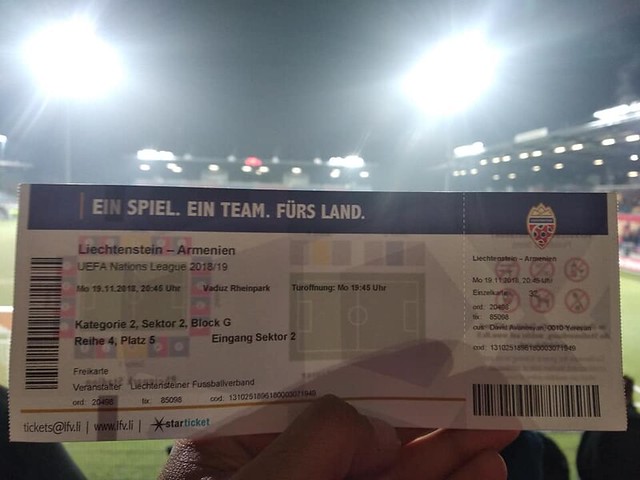 Liechtenstein-Armenia match ticket