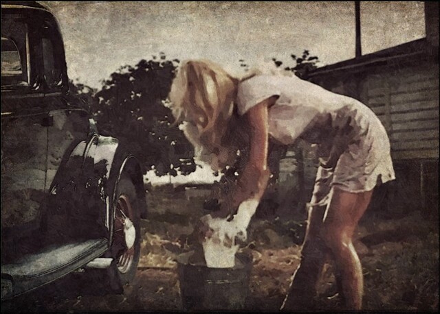 Washing the old Ford