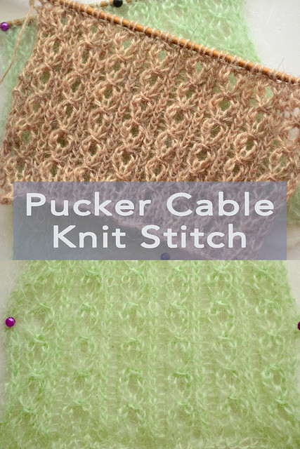 Pucker Cable Knit Stitch