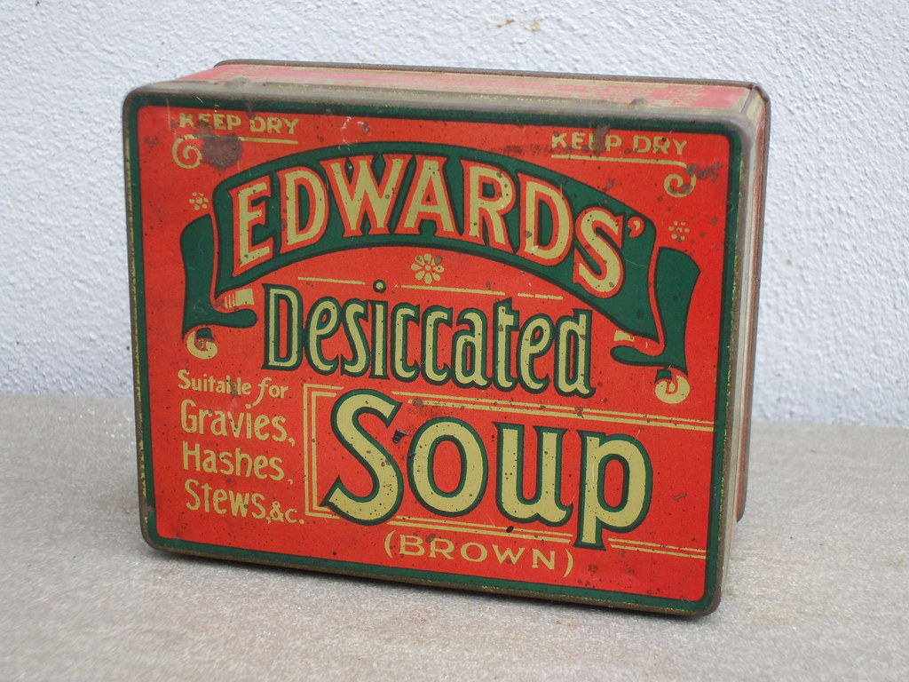 Vintage Edwards Desiccated Soup Advertising Tin