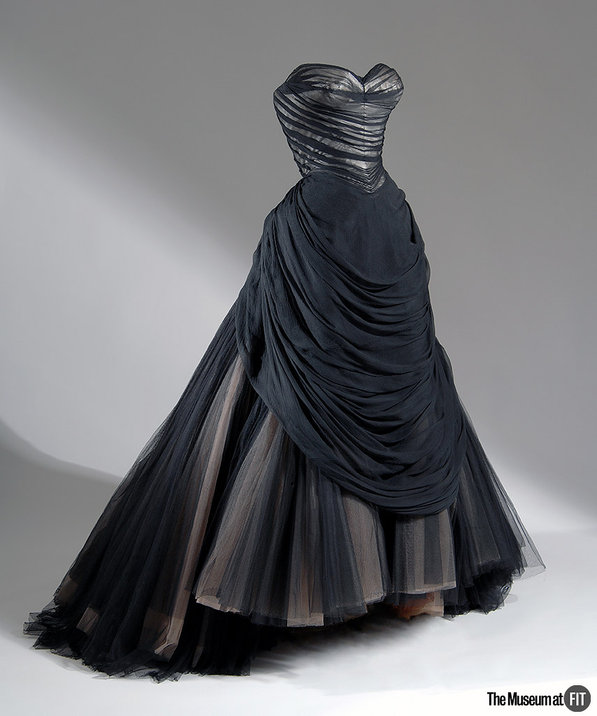 Charles James evening dress | Charles James, black silk and … | Flickr