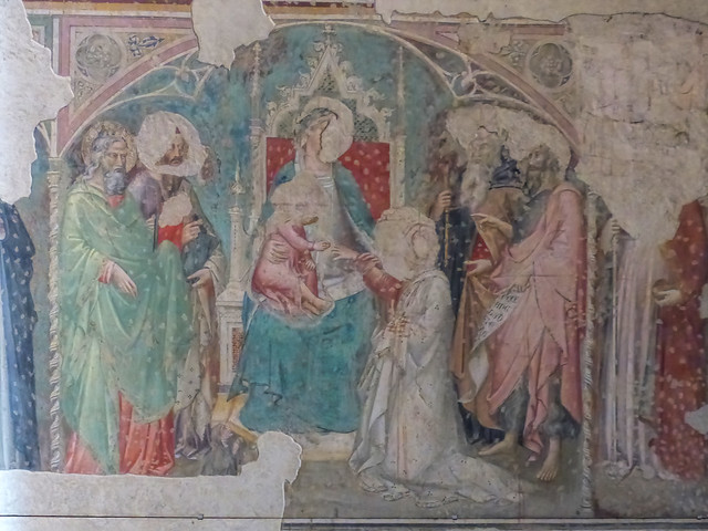 Thu, 09/10/2015 - 10:20 - Mystic Marriage of Saint Catherine of Alexandria among Saints by Spinello Aretino - Basilica of Santa Trinita, Florence 10/09/2015