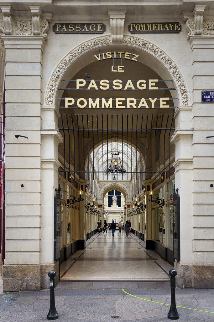 Lithographie Originale Signée BENET - Passage Pommeraye à Nantes (1988) - Encadrée