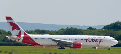 C-GEOQ ‘Air Canada Rouge’. Boeing 767-375ER on Dennis Basford’s railsroadsrunways.blogspot.co.uk’