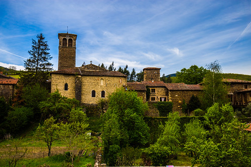 Auvergne024 by Harald Schulz, europe france frankreich europa landschaft landscape village dorf himmel wolken sky clouds