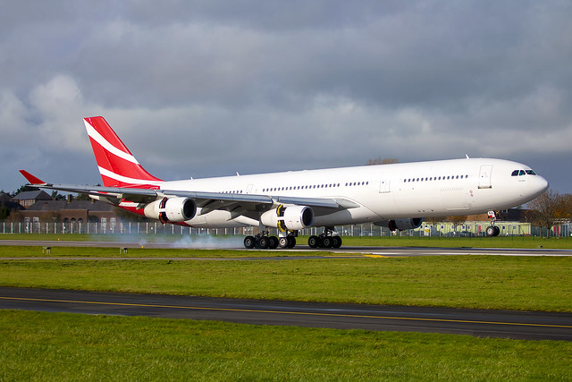 Air Mauritius - Airbus A340-312 3B-NAU @ St Athan