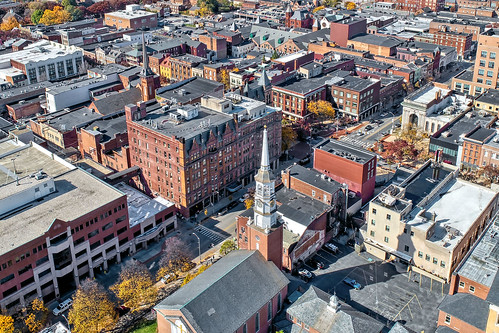 downtown york city pa pennsylvania aerial drone county