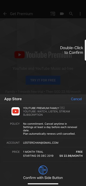 YouTube Premium - Purchase