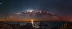 Milky Way at Sugarloaf Rock - Dunsborough, Western Australia