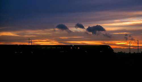 railway burn selby eastcoastmainline ecml class43 hst gner intercity125 sunset silhouette