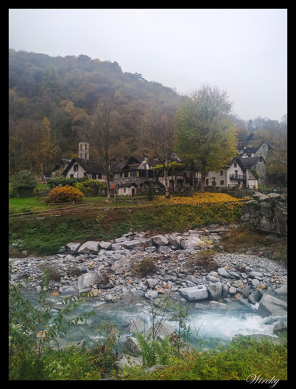 Foroglio y el río Bavona