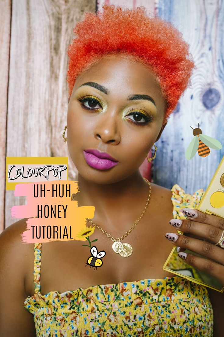 colourpop uh-huh honey makeup tutorial