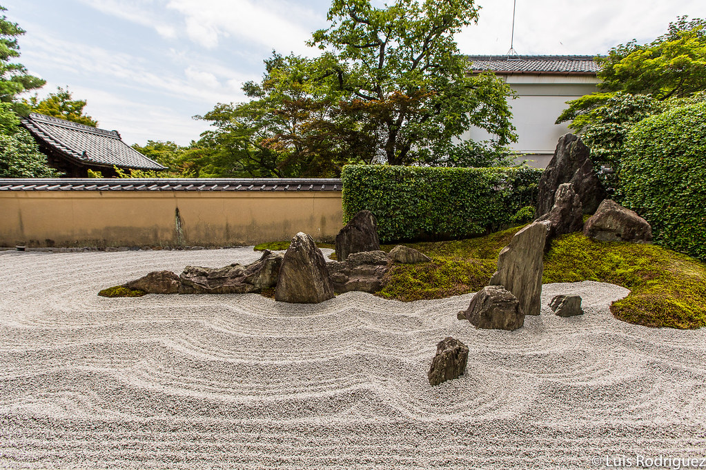 Uno de los jardines zen del complejo de templos Daitokuji