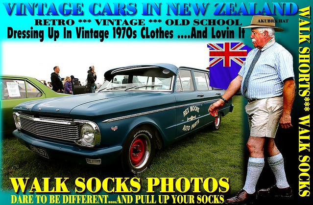 Vintage  Summer Walk socks car  2