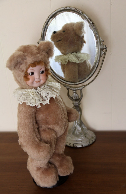 Vintage Zucker Bear 2 Face Teddy Doll