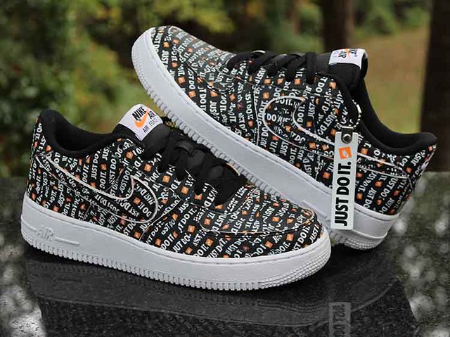 Nike Air Force 1 Low JDI PRM GS Size 7Y Just Do It Black A… | Flickr