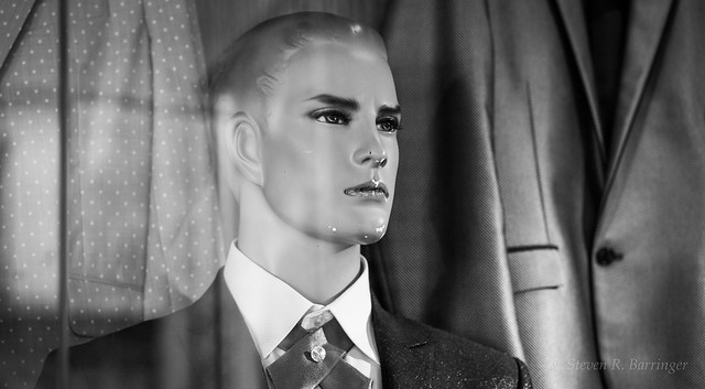 every girl's crazy about a sharp dressed mannequin