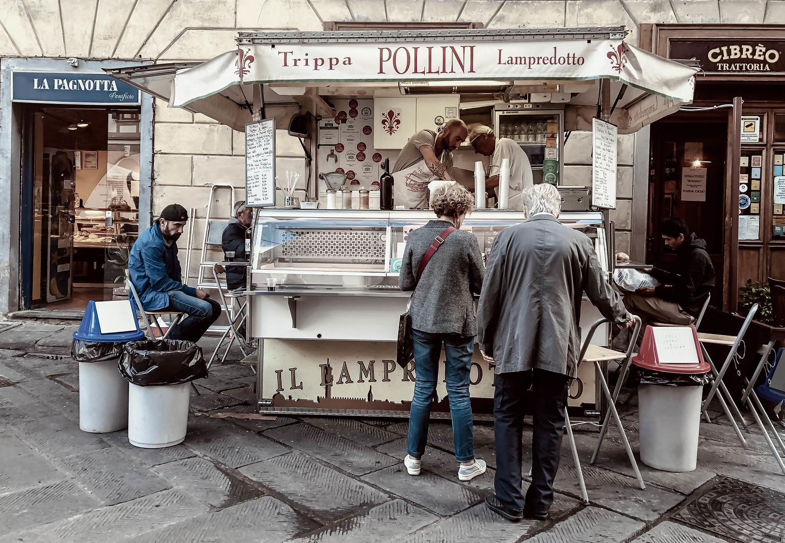 Lampredotto stand in Florence, a typicalFlorence food