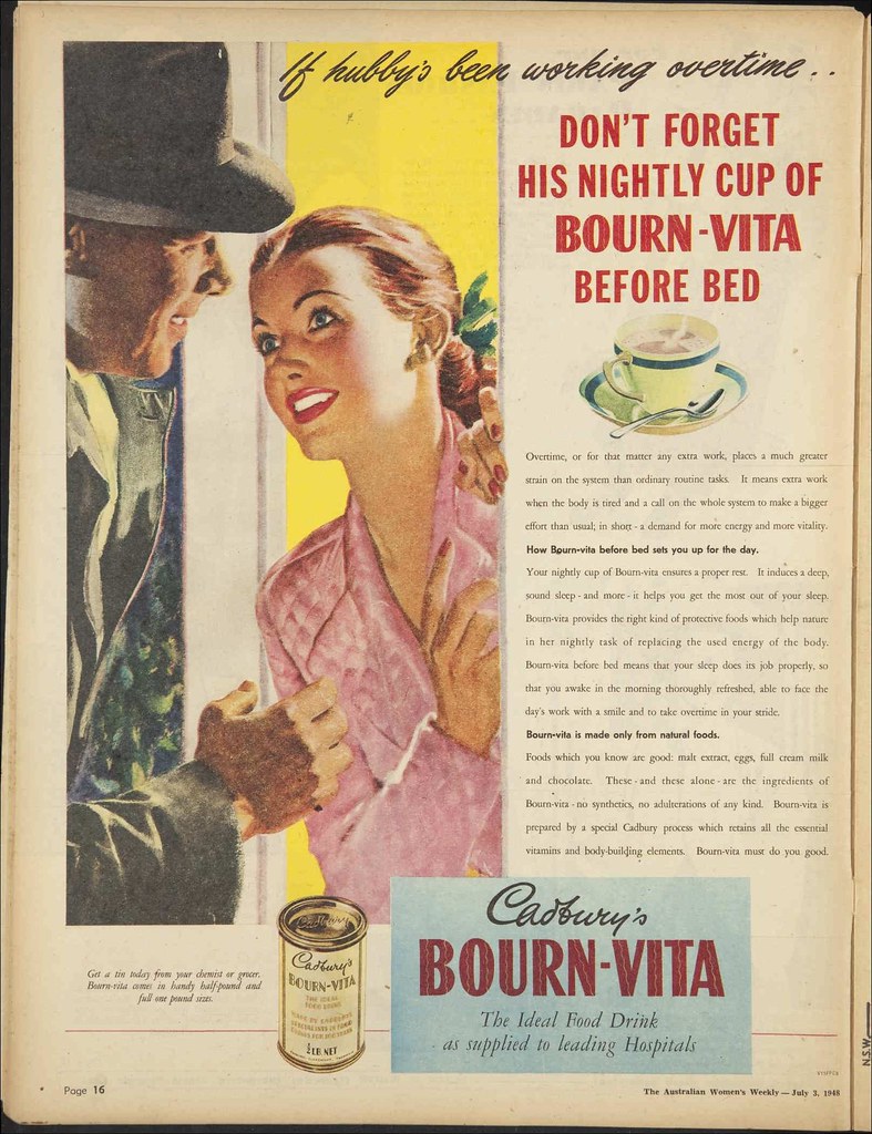 1948 advertisement for Cadbury's Bourn-Vita