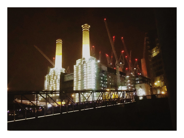 Battersea Power Station At Night