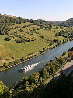 Beautiful scenery on Neckar river