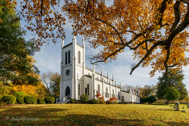 Carpenter Gothic Church & Fall Color