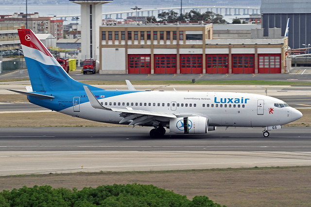 Luxair Boeing 737-7C9 LX-LGS LIS 16-10-19