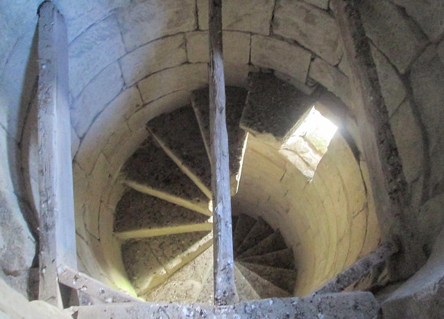Castle Campbell, spiral staircase, Dollar, Scotland