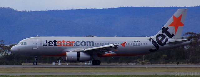 VH-VGN | Jetstar Airways | JQ721 | SYD - HBA | Airbus A320-232 | Hobart International Airport | (HBA/YMHB)