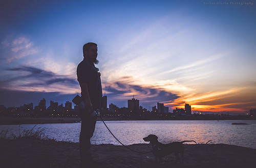 atardecer by Karina Diarte de Maidana, dachshund bancosanmiguel costaneradeasuncion bahiadeasuncion asuncion rioparaguay paraguay sunset si