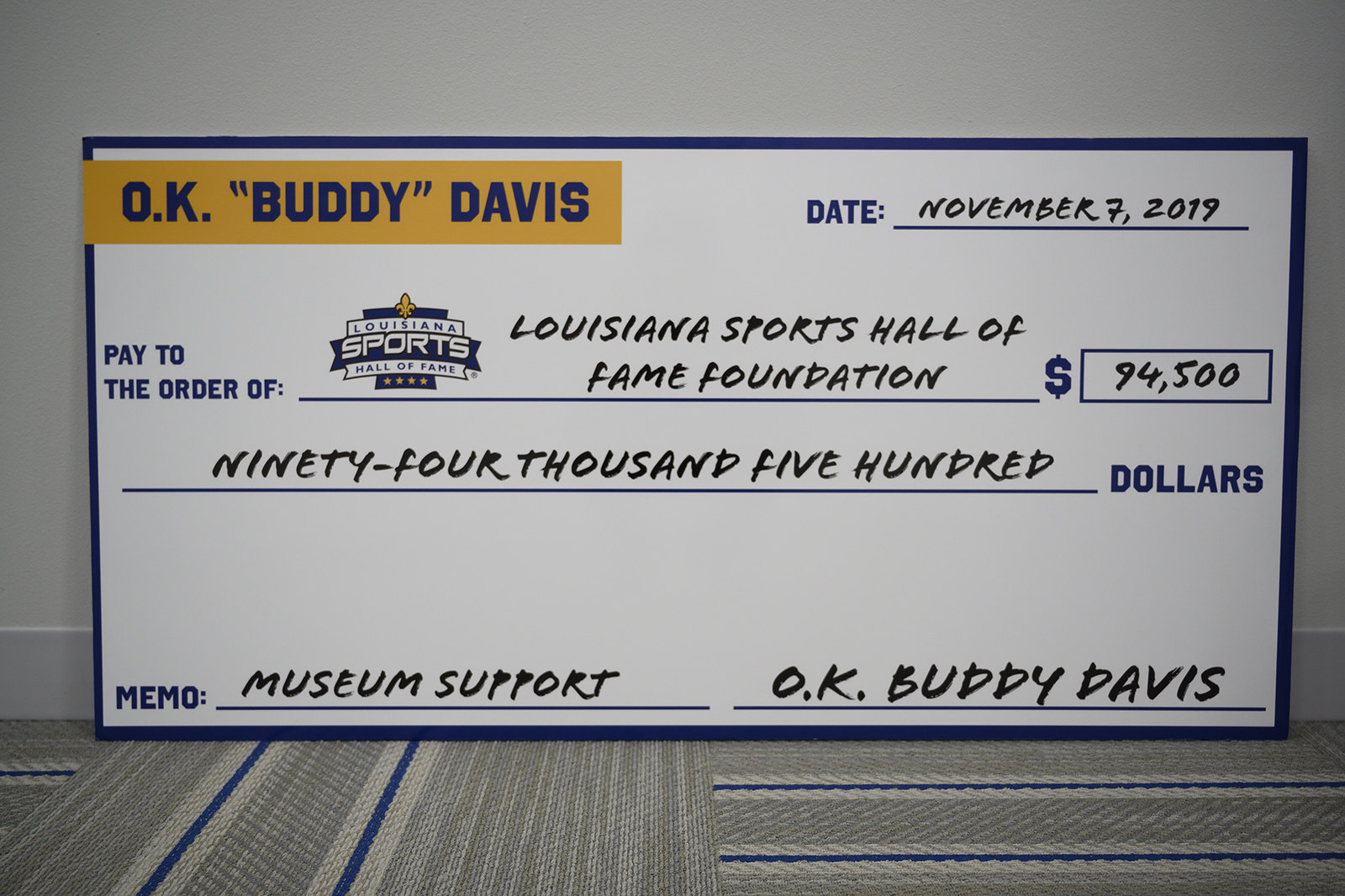 Buddy Davis Donation