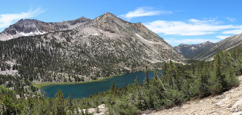 Charlotte Lake and Mount Bago from the Pacific Crest Trail